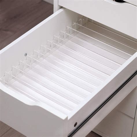 Pallet Divider Organiser Insert For Ikea Alex 5 Drawers Clear Acryl