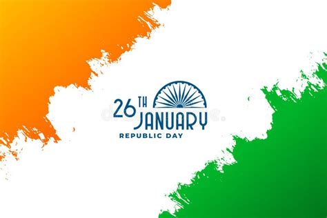 happy republic day of india 26th january background design stock vector illustration of vector