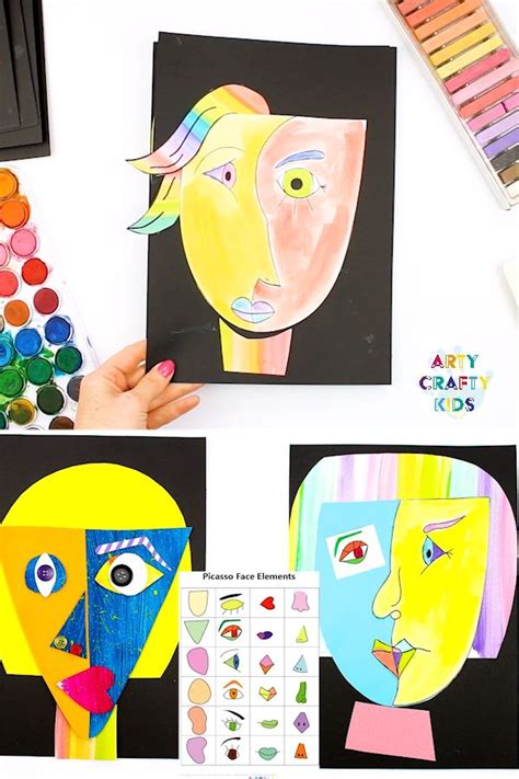 Picasso Face Art Easy Art For Kids Nel 2020 Con Immagini Arte Di