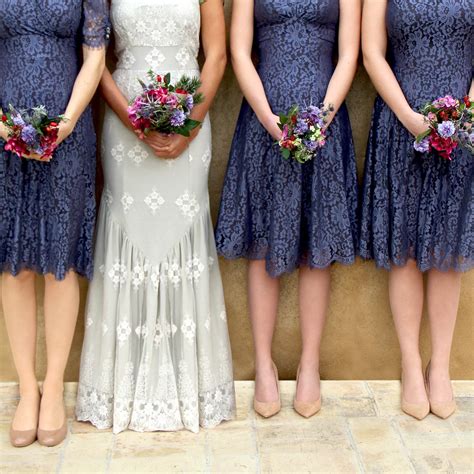 Bespoke Vintage Style Bridesmaid Dresses In Amethyst Lace With Etsy