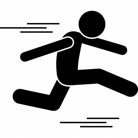 Far Hop Hopping Jump Jumping Run Running Icon Download On