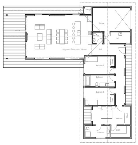 3 stories residence with maid's bedroom autocad plan large country house with five bedrooms and fireplace autocad plan large country. house design house-plan-ch331 10 | Modern house plans ...