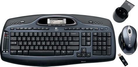 Logitech Presents Cordless Mx 5000 Set With Keyboard Lcd Dvhardware
