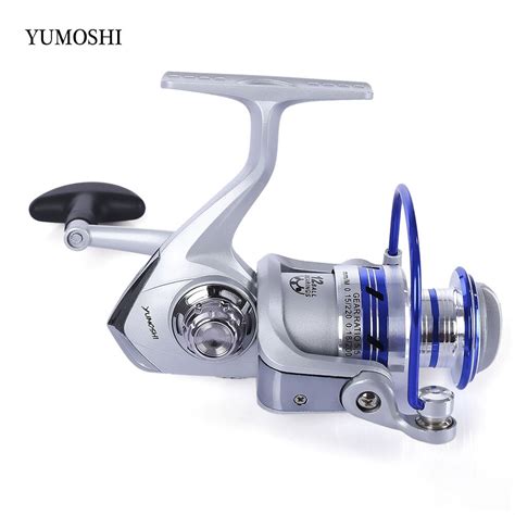 YUMOSHI New 12BB 5 5 1 Gear Ratio Spinning Fishing Reel EVA Handle