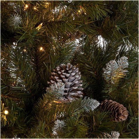Best Buy Noble House 7 Mixed Spruce Pre Lit Hinged Artificial