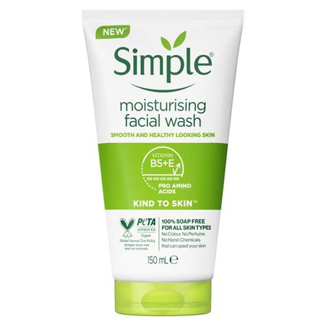 Morrisons Simple Moisturising Facial Wash 150mlproduct Information