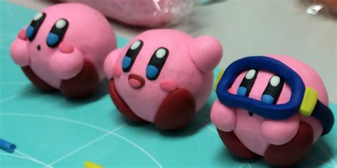 How To Make Kirby Figure Out Of Clay Play Nintendo