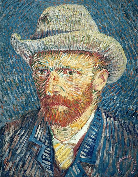 Its densely dabbed brushwork, which became a hallmark of van gogh's style, reﬂects the. Vincent Van Gogh Self Portrait painting - Self Portrait ...