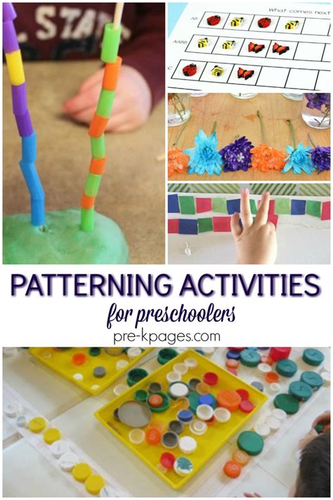 Patterning Activities For Preschool Pre K Pages Pattern Activities