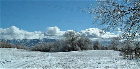 Utahs Snowy Mountain Morning Photograph By Kenneth B Foster