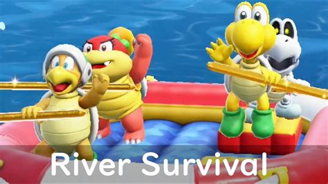Super Mario Party River Survival Koopa Troopa With Hammer Bro Dry Bones And Pom Pom Youtube