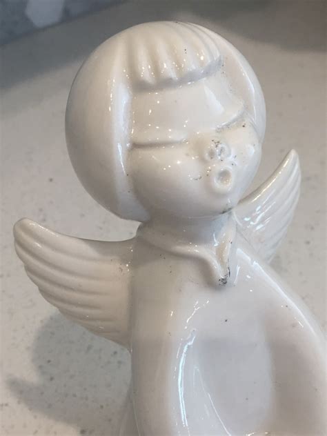 Singing Angel Figurine Candle Holder Karl Heinz Klette Etsy
