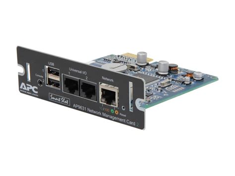 Apc ap9630 ups network management card 2, cd with software, and user manual. APC AP9631 UPS Network Management Card 2 with ...