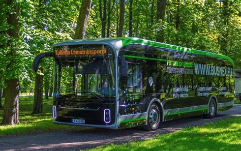 Yutong U12 Electric Bus On A Test In Tallin The City To Convert The Full Bus Fleet By 2035
