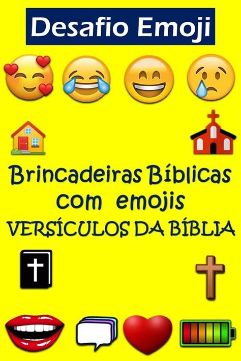 Qual é O Versículo Charadas Bíblicas Emojis Desafios Biblicos