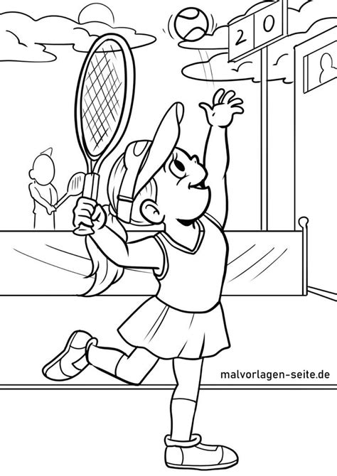 Print And Color Play Tennis Coloring Pages For Free