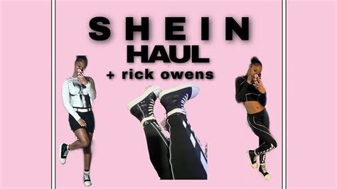 Shein Haul Rick Owen Unboxing Youtube