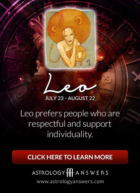 Pin By Astrology Answers Horoscopes On Leo Facts Leo Horoscopes