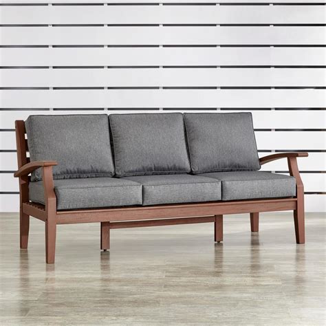 Leon wood frame 82 sofa, poly, halo leather, oxblood, pecan west elm. Cushions For Wooden Sofa Wooden Cushion Sofa Set व डन स फ ट R T S Furniture - TheSofa
