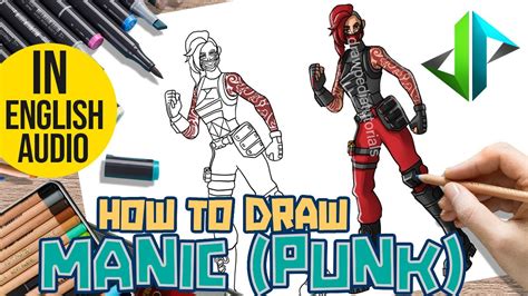 Drawpedia How To Draw New Manic Punk Skin From Fortnite Step By