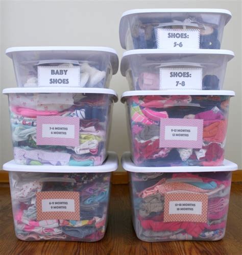 Best way to organize baby clothes. How to organize and store outgrown baby clothes [+ free ...