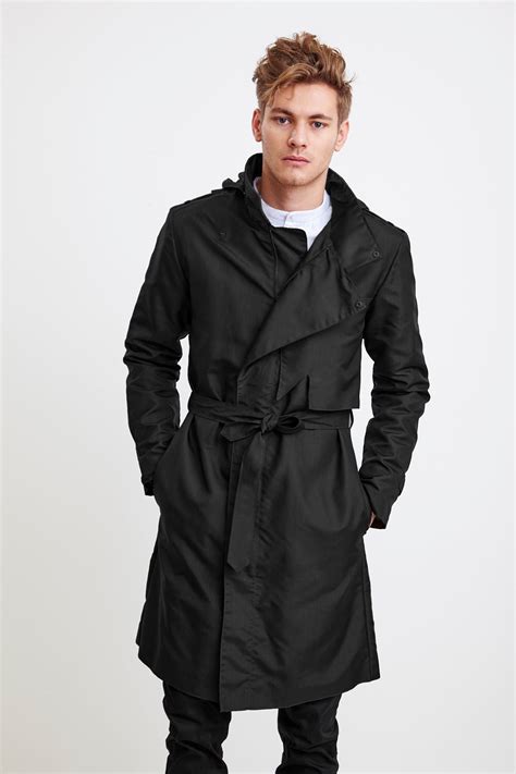 Mens Iconic Trench Coat London Fog Men Trench Overcoat