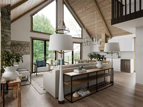 Before And After Modern Rustic Cabin Design Decorilla Online Interior