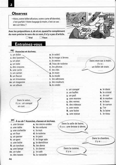 A2 Les Exercices De Grammaire Avec Corrigés Exercice Grammaire