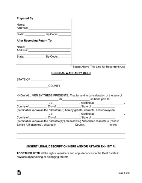 Statutory Warranty Deed Form Fill Out And Sign Printable Pdf Template