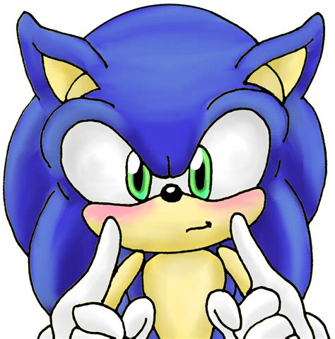 Sonic Front View By Shadowhatesomochao On Deviantart