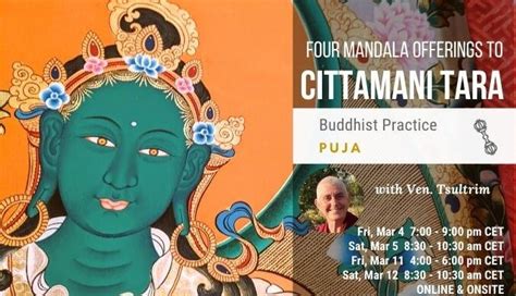 Four Mandala Offerings To Cittamani Tara Lhagsam Tibetan Meditation