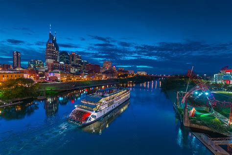 Nashville Skyline At Night Wallpaper