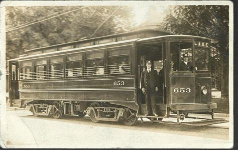 Interurban Car With Conductors C 1913