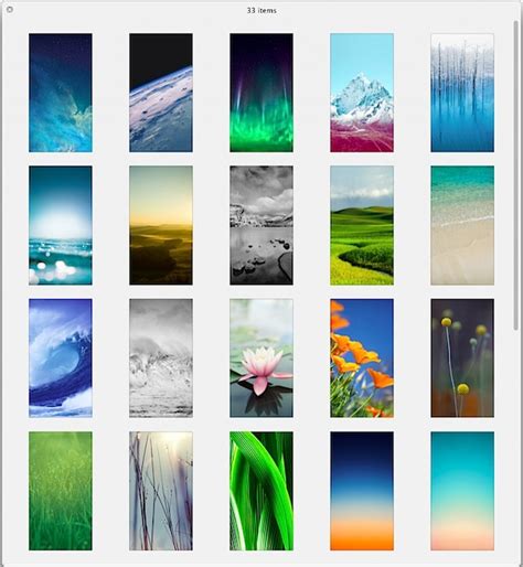 33 New Wallpapers from iOS 7 for iPhone & iPod Touch