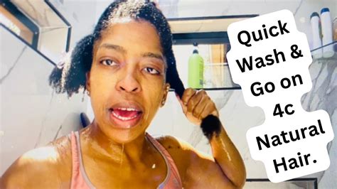 Quick Wash And Go On 4c Natural Hair South African Youtuber Youtube