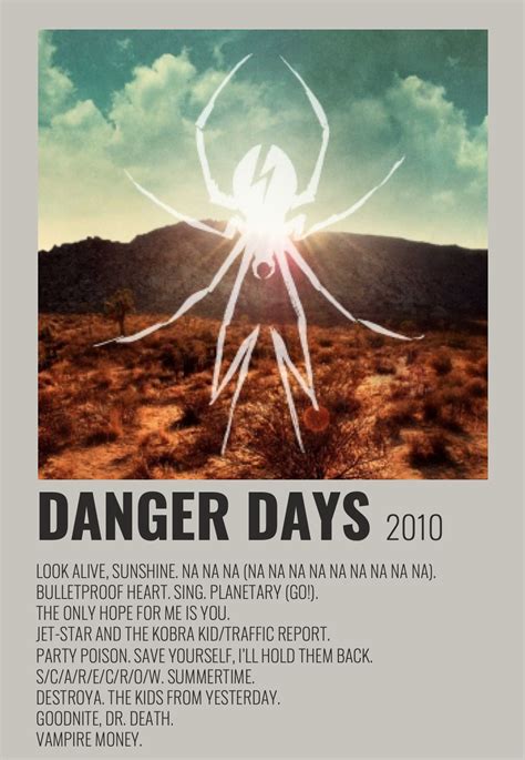 Danger Days My Chemical Romance Album Poster My Chemical Romance