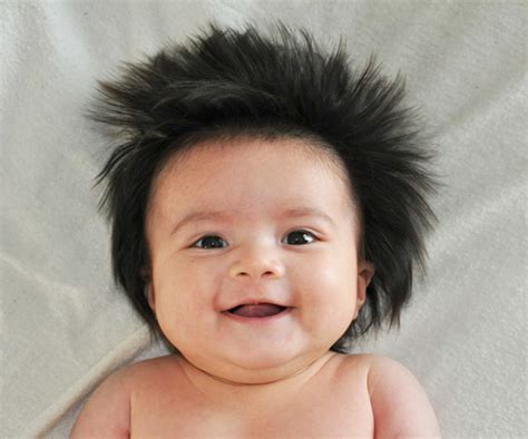 Parents Share Pics Of Babies Born With Full Heads Of Hair Pics