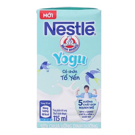 Sữa Chua Uống Nestlé Yogu Có Chứa Tổ Yến Thùng 24 Hộp X 115ml Chuỗi Tạp Hóa Việt Chuyên Sỉ Và Lẻ
