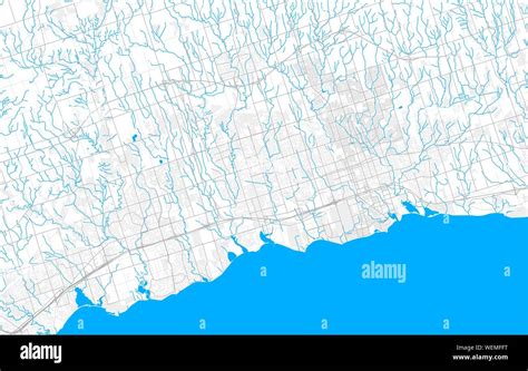 Rich Detailed Vector Area Map Of Whitby Ontario Canada Map Template