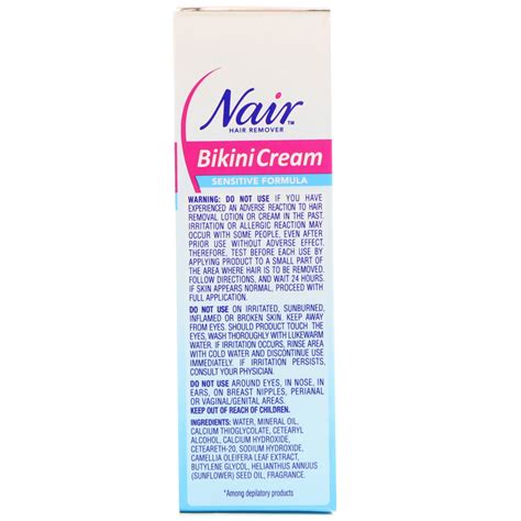 nair hair remover bikini cream sensitive formula with green tea 1 7 oz 48 g