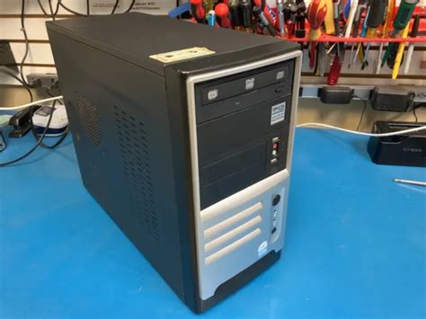 Retro Mini Atx Pc Case Early 2000s Desktop Computer Tower 400w Psu