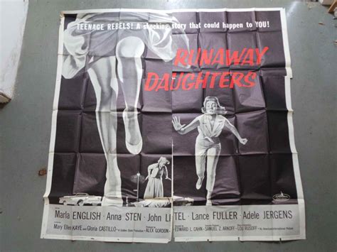 Runaway Daughters Original Movie Poster Us 6 Sht 81x81 Simondwyer