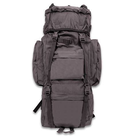 M48 Black Camping Backpack With Rain Cover