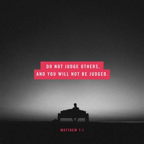 Matthew 71 Do Not Judge Or You Too Will Be Judged New