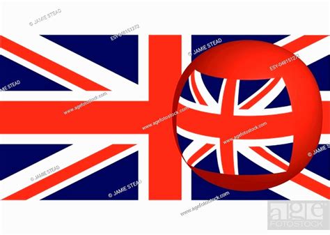 The British Union Flag Or Union Jack When Used On Board Ship Stock