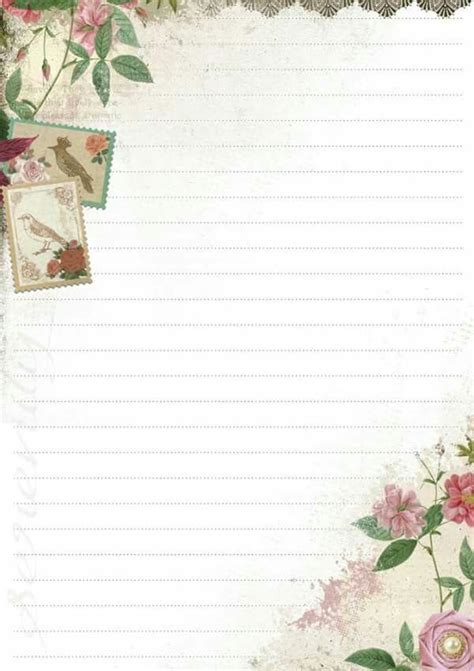 Pretty Writing Paper Printable Stationery Free Printable Stationery