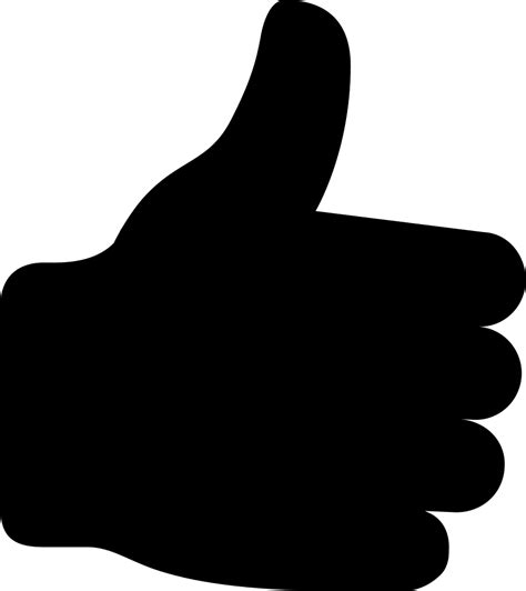 Thumbs Up Svg Png Icon Free Download 57331