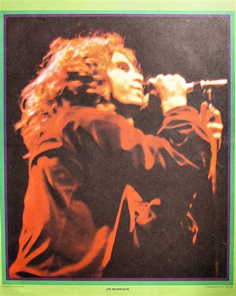 Jim Morrison Vintage Concert Poster 1970 At Wolfgangs