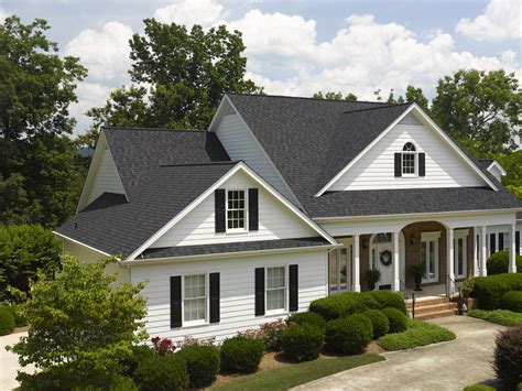 House in cartoon style vector coloring book. Landmark - Charcoal Black | Roof shingle colors, Shingle ...