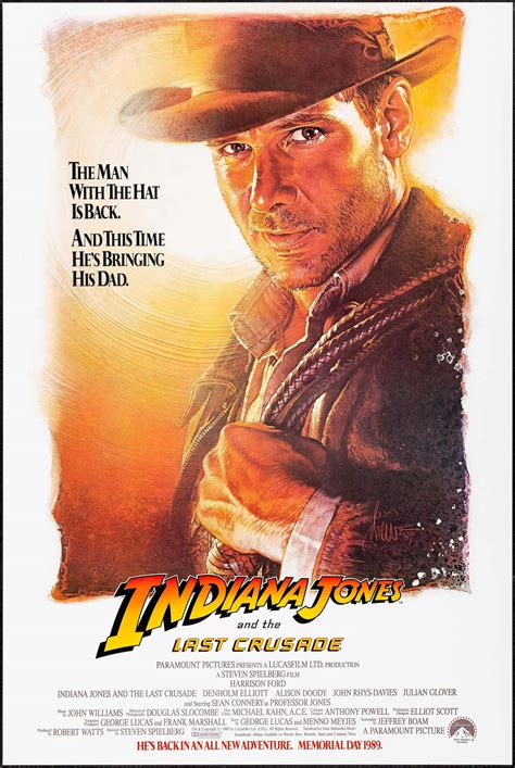 Indiana Jones And The Last Crusade Original Advance One Sheet